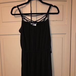Strappy black dress